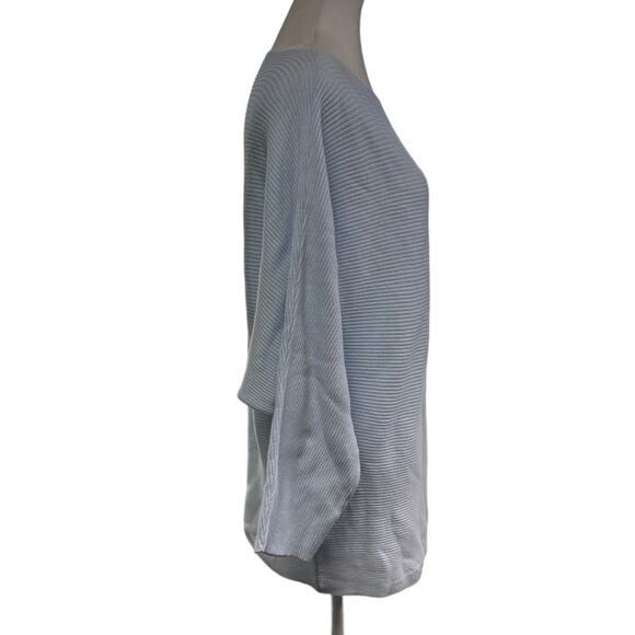 CeCe Dolman Sleeve Boat Neck Sweater Blue Size Large - Picture 4 of 7